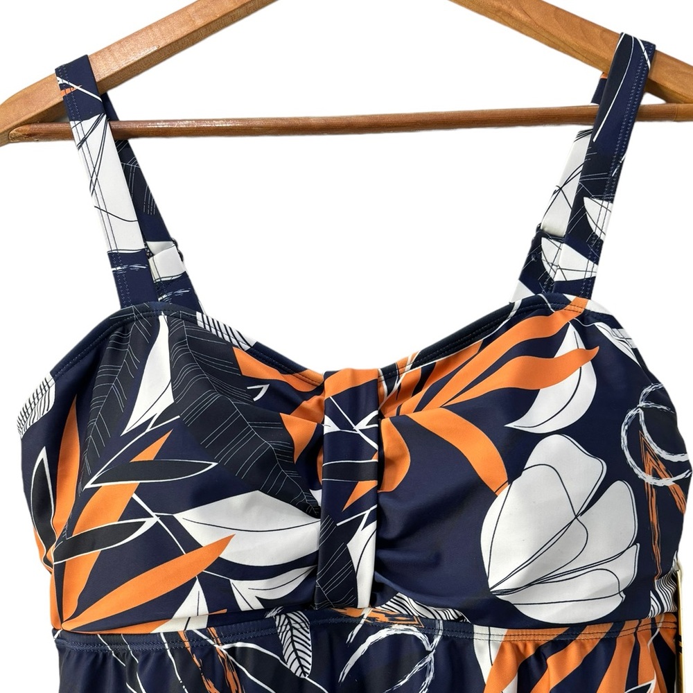 Shekini‎ Swimsuit Women’s Size 0X Floral Print One Piece Swimsuit NWT Adjustable - Picture 3 of 7